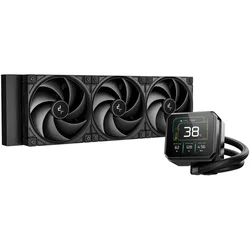 DEEPCOOL Komplet za tekočinsko hlajenje AIO Liquid Cooler SPARTACUS 360, 360mm, LCD, črn