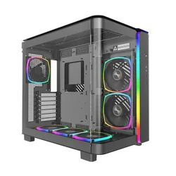 MTC Montech KING 95 PRO Midi-Tower ohišje, kaljeno steklo, ARGB - črno