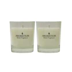 Set mirisnih sveća Vanilla u staklenoj čaši 2x57gr. 2/1 Aromatium