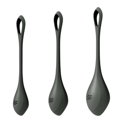 SATISFYER Vaginalne kuglice set Yoni Power 2, 3 komada, Crne