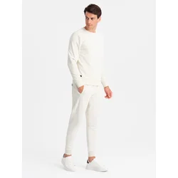 Ombre BASIC mens cotton tracksuit set unbuttoned sweatshirt + joggers