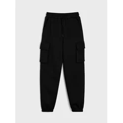 Sinsay - Cargo jogger trenerka pantalone - crno