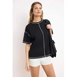 Trendyol Milla Ženska majica TWOSS24TS00184, Crna
