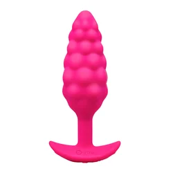 b-Vibe Bump Uniquely Textured Silicone Vibrating Plug Pink