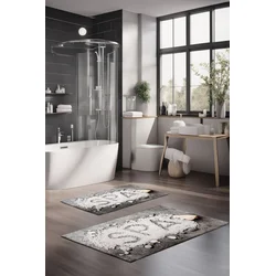 Lessentiel Maison Set prostirki za kupatilo CT-5201, 2 Komada, Siva