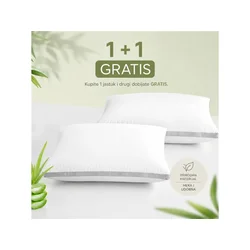 HOMEMATES Jastuk Aloe Vera 1+1 – Set od 2 komada od memorijske pene