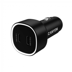 CANYON car charger OnDrive 60 PD 60W 2xUSB-C Black