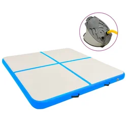 Strunjača na napuhavanje s crpkom 200 x 200 x 10 cm PVC plava