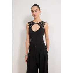 Trendyol Milla Zenski bodi Tprss26Bd00011, Crni