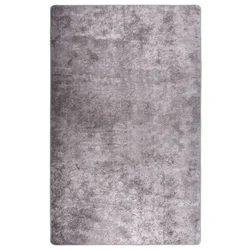 Vidaxl Pralna preproga 160x230 cm siva