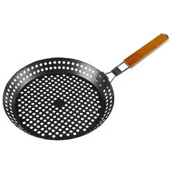 Tiganj za grilovanje na roštilju fi 30cm crni Master grill&party