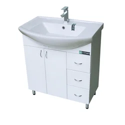 Lapino Lavabo sa ormarićem 75x85cm, 4842 3 fioke Beli