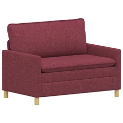 Vidaxl Kavč Vinorodna rdeča 126 x 81 x 87,5 cm Blago