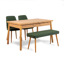 Hanah Home Produzeni set trpezarijskih stolova i stolica (4
