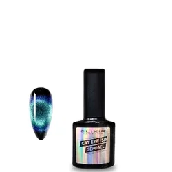 Elixir Gel lak za nokte 1159 Cat Eye 5D Green Cat, 8ml, Plavi
