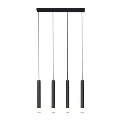 Zuma Line P241125804BL - Viseći luster na sajli VELIC 4xG9/5W/230V crna