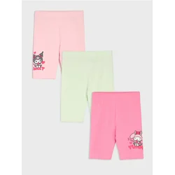 Sinsay - Kratke biciklističke 3 pack Hello Kitty and Friends - šareno