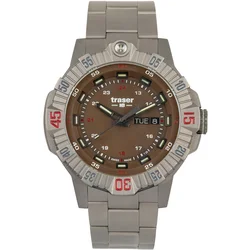 Traser H3 110668 Tactical Brown Titan Mens Watch 46mm 20ATM