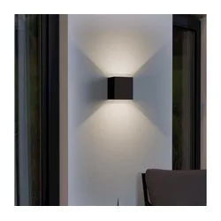 Eglo 901064 - LED spoljašnja zidna svetiljka CALPINO 2xLED/2,8W/230V IP54 crna