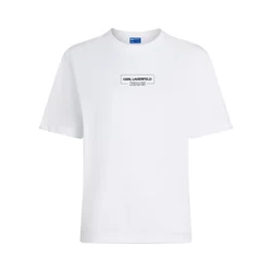 KARL LAGERFELD JEANS Majica  OUTLINE LOGO  bela