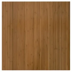 Vidaxl Pravokotna preproga rjava 100x100 cm bambus