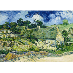 Enjoy - Puzzle Vincent Van Gogh: Slamnate koče v Cordevillu - 1 000 kosov