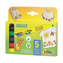 Set markerjev KREUL JAVANA Texi Max SUNNY 5 kosov (Tekstilni)