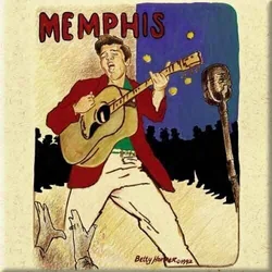 Elvis Presley Memphis Magnet