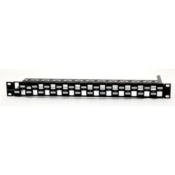 Leviton Modularni patch panel 24xRJ45 sa držacem kablova za 10GPlus ( Mmcpnlx24sij2m-b )