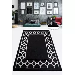 Conceptum Hypnose Tepih Bague, 100x300cm, Crno-beli