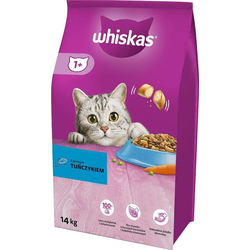 WHISKAS Hrana za odrasle mačke, Tunjevina, 14 kg
