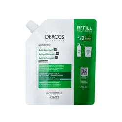 Vichy Dercos AD Šampon protiv peruti za normalnu ili masnu kosu, 390 ml refill