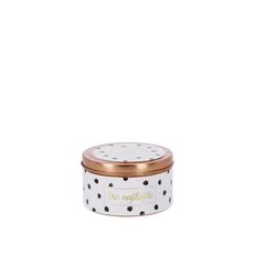 MIAU SVEČA V PLOČEVINKI 80G DOTS COTTON LINEN