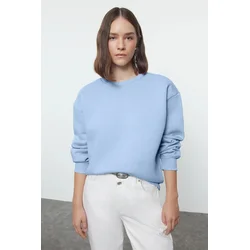Trendyol Milla ženski duks Twoaw24Sw00101, svetloplava-plava