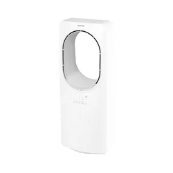Sencor - Podni bezlopatni ventilator 50W/230V beli + daljinski upravljač