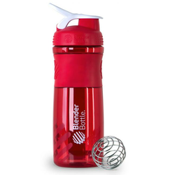 BlenderBottle Sportmixer transparenten, rdeč 590 ml