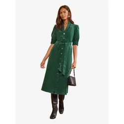 love & roses Dolga srajca temno zelena