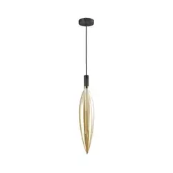 Luster na sajli NORDIC 1xG9/5W/230V crna/dimljeno bež