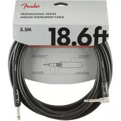 Fender Professional Angled Cable 5.5m Black instrumentalni kabel