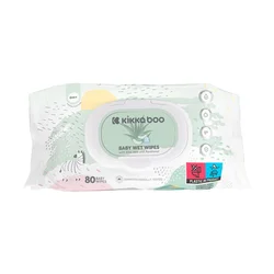 Kikka Boo Vlažne maramice za bebe 80 pcs Aloe Vera & Panthenol sa poklopcem