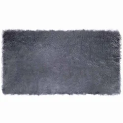 Tepih od umjetne ovčje kože TAFALLA Antracit 60 x 110 cm