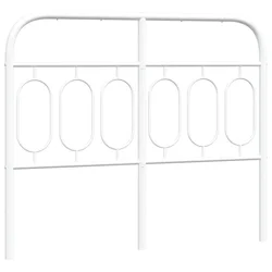 Vidaxl Kovinsko nadomestno vzglavje belo 120 cm