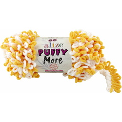 Alize Puffy More 6282 Yellow White