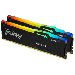 Ram memorija Kingston Fury Beast 64GB (2x32GB) DDR5 5600MT/s RGB Black