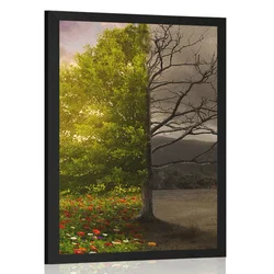 Plakat dve podobi drevesa - 20x30 no frame