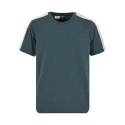Mister Tee Majica Tennis Core temno zelena/off-bela