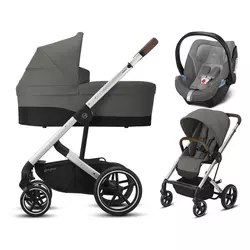 CYBEX kolica 3u1 Balios S Lux Aton 5 soho grey mid grey - silver