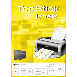 Herma etikete topstick 70X29,7 A4/30 1/100 ( 02H8703 )