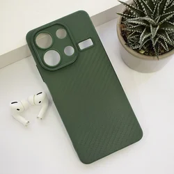 Maska Carbon Prop za Xiaomi Redmi Note 13 4G (EU), Zelena