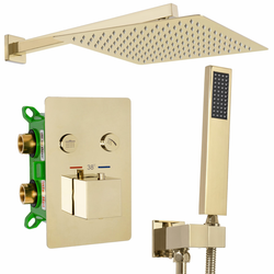 Set za prikrito prhanje FENIX DAVIS Gold s termostatom + škatla